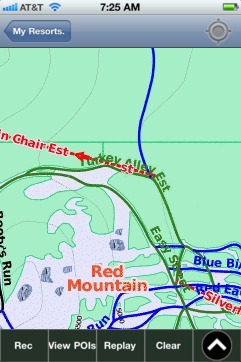 Red Mountain ski map - iPhone Ski App