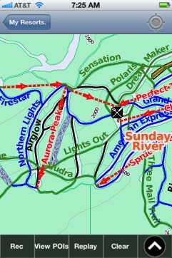 Sunday River ski map - iPhone Ski App